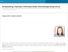Tablet Screenshot of inspiracje.scrap.com.pl